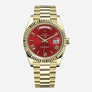Santos Gold Crimson Men’s Watch – 40mm Gold Stainless Steel – Brand New